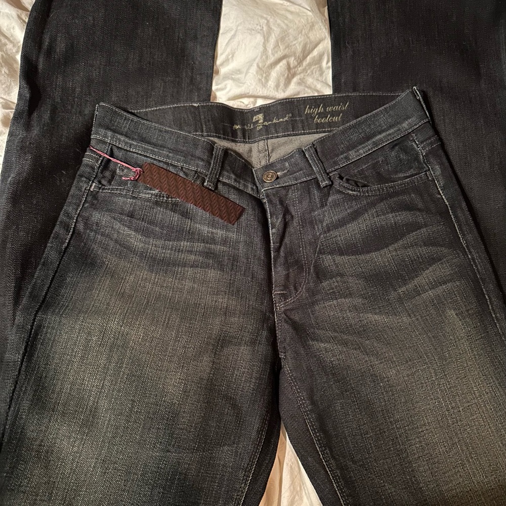 Never worn. 7 for all mankind high waist bootcut